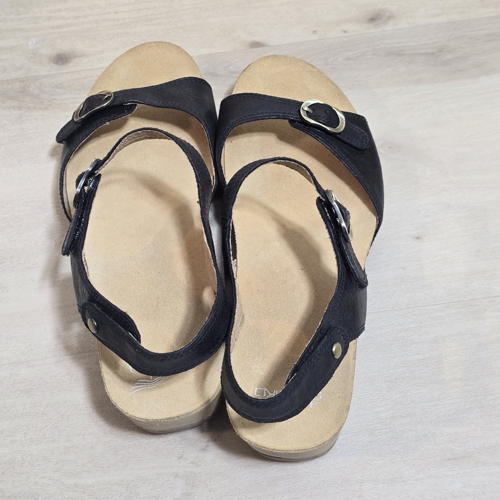 Dansko Womens Tricia Black Ankle Strap Heels EUR 42 US 11.5 - Picture 11 of 14